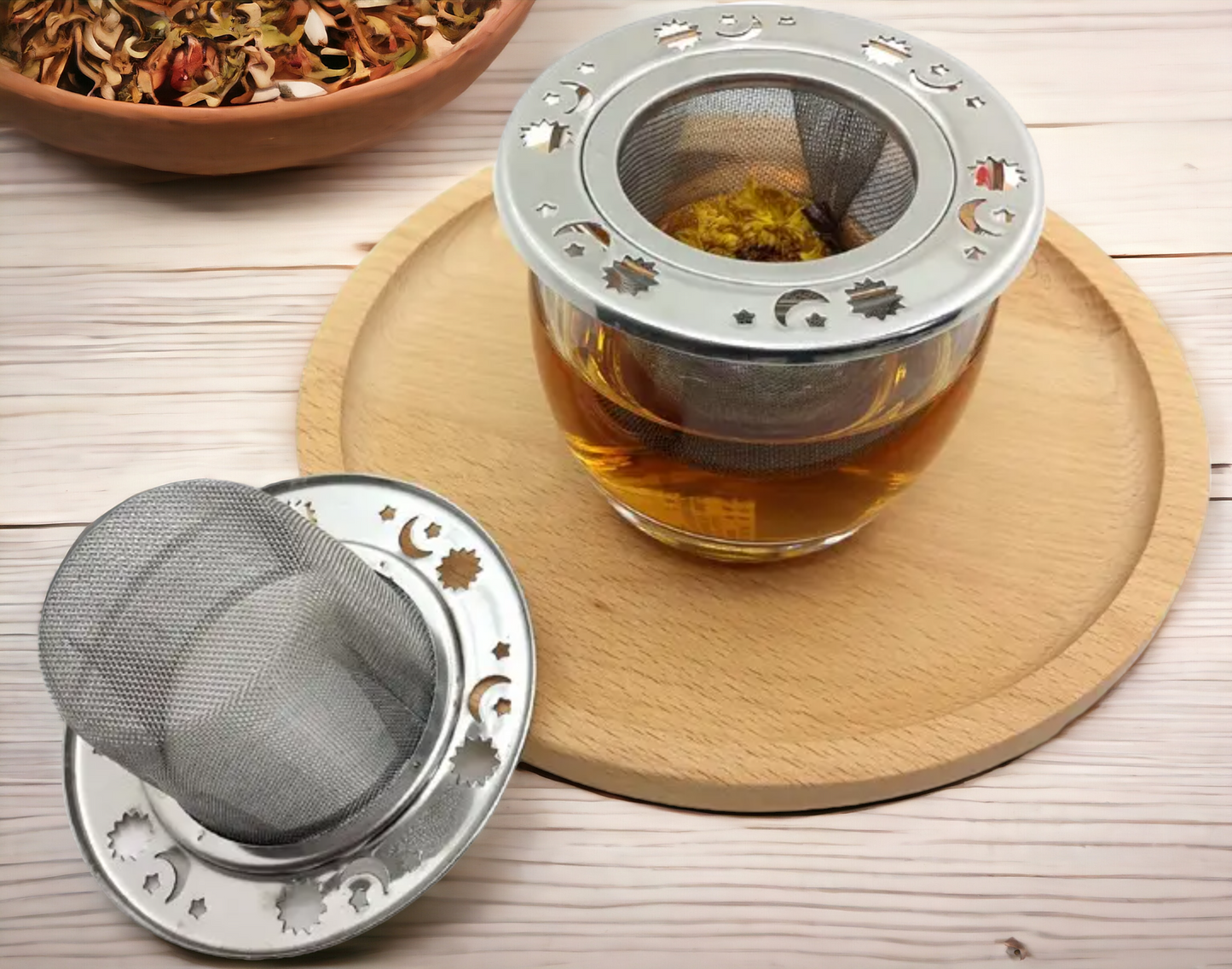Celestial Tea Infuser, Food-Grade 304 Stainless Steel Fine Mesh