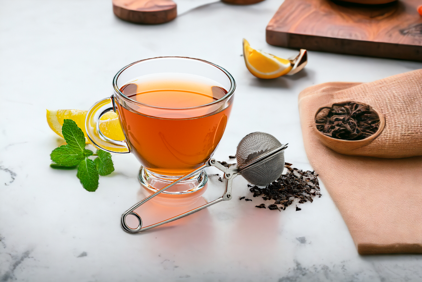 Snap Ball Tea Infuser, Fine-Grade, Food-Grade 304 Stainless Steel with Handle