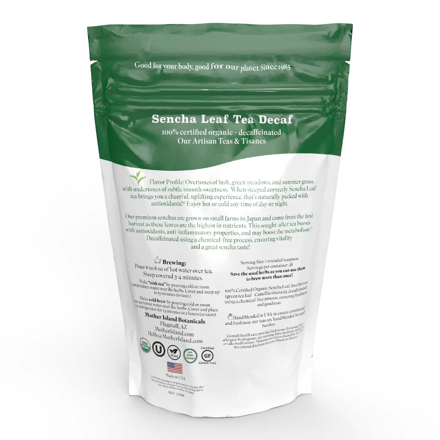 Sencha Leaf DECAF – Premium Japanese Sencha Leaf Green Tea