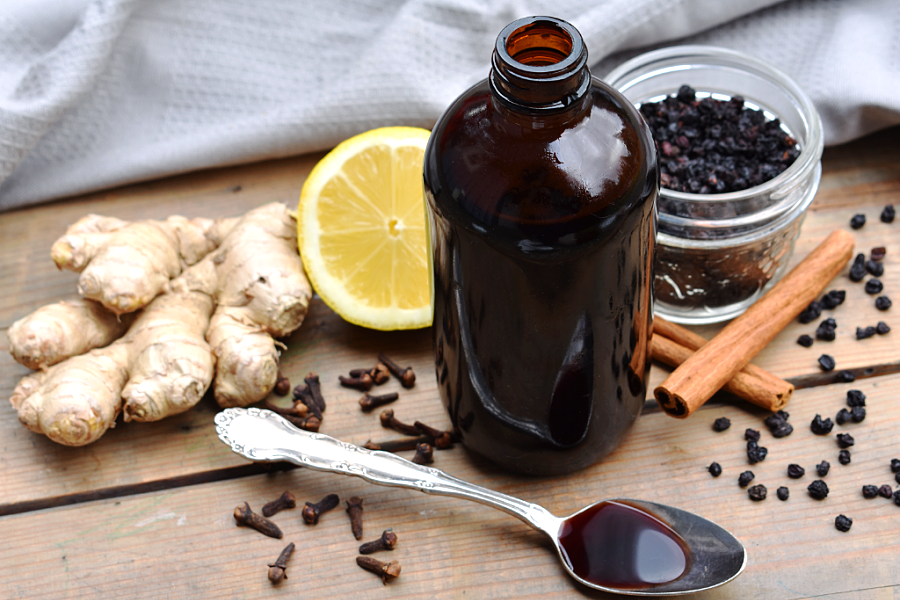 Easy To Make Potent Elderberry Syrup For All Ages